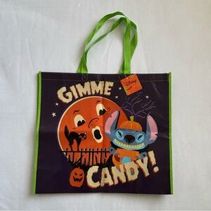 Disney Stitch Reusable Halloween Trick Or Treat Bag Gimme Candy NWT